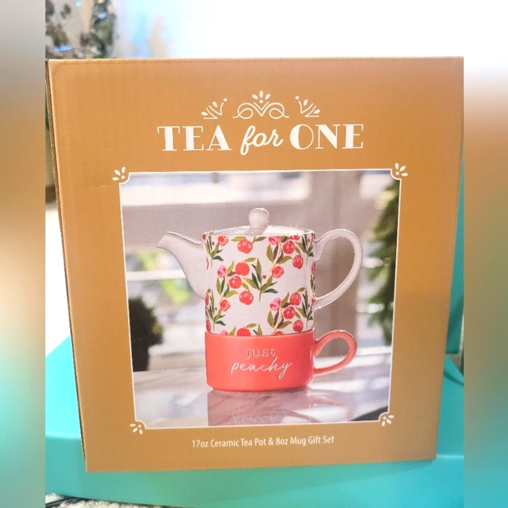 NEW Tea Coffee Pot & Mug Gift Set
